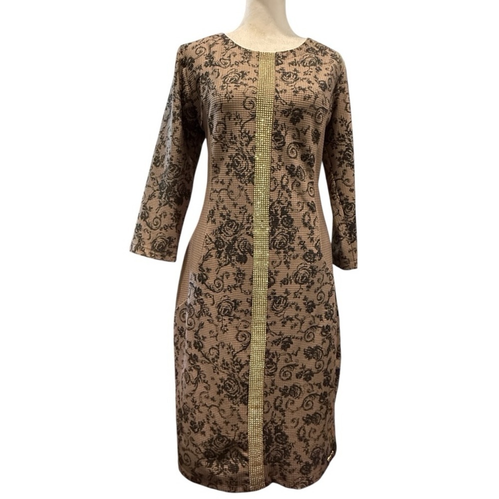 Chic Floral Long Sleeve Dress
